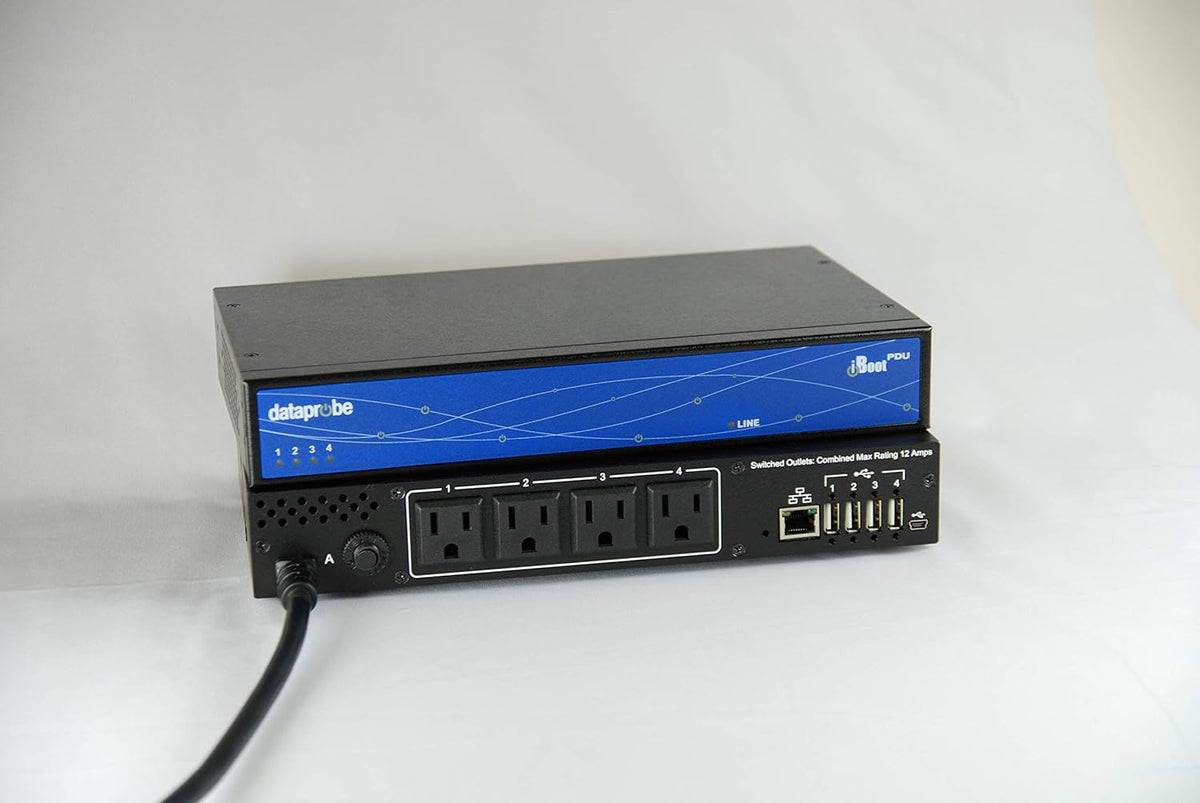 4 Outlet Managed PDU, 115VAC/15A, 1U Rackmount F4875