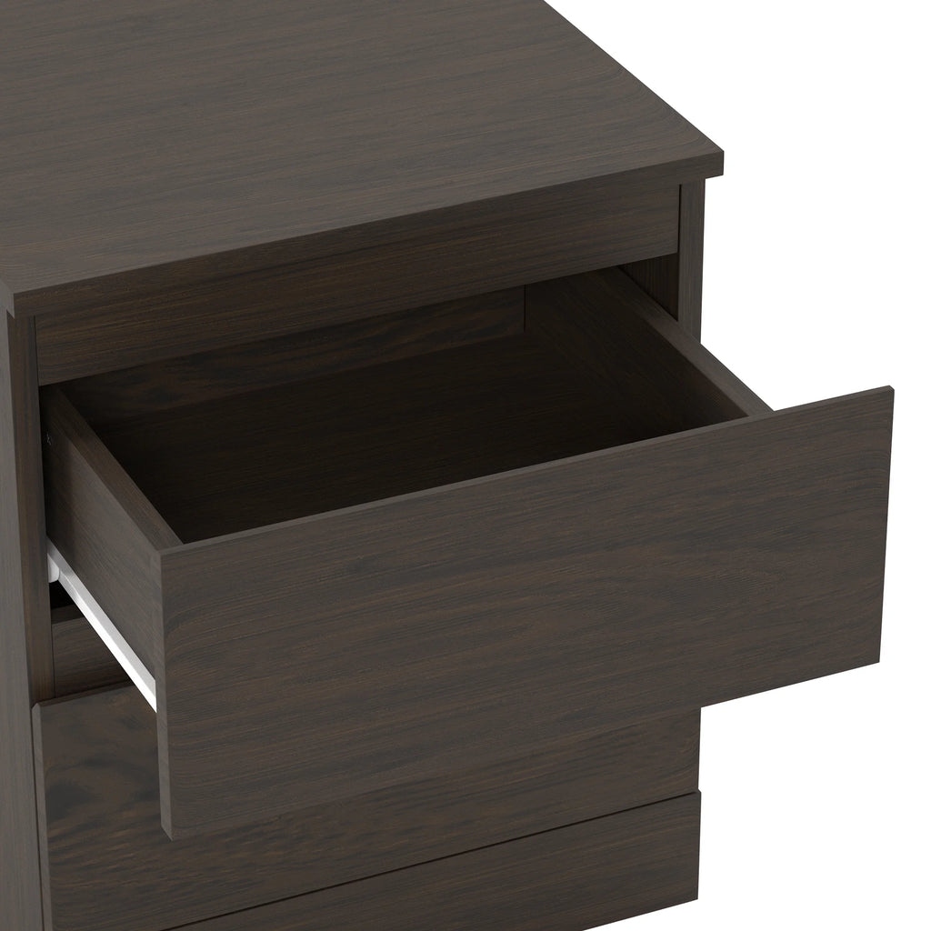 Espresso Low Profile Nightstand with 2 Drawers and USB L658792