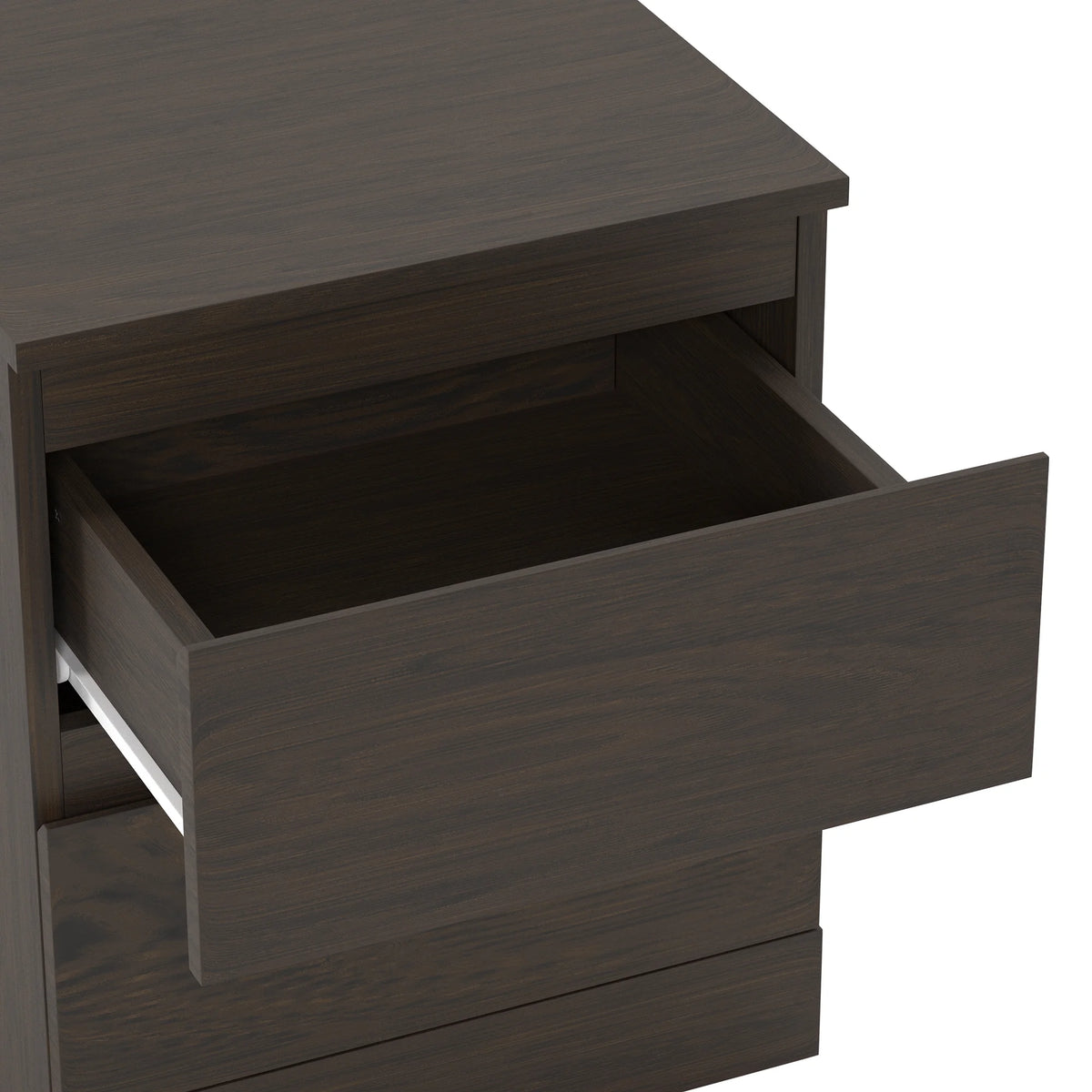 Espresso Low Profile Nightstand with 2 Drawers and USB L658792