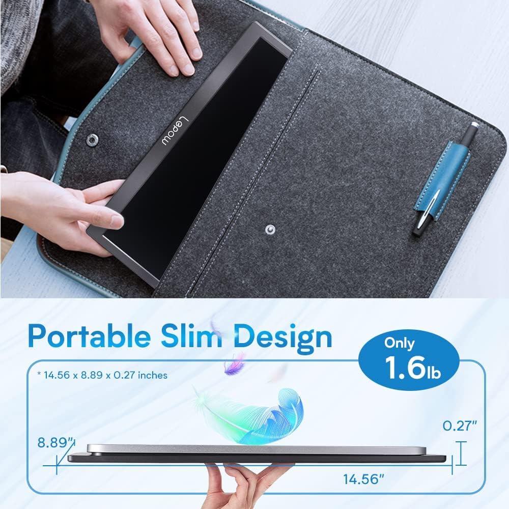 15.4 Inch FHD IPS Portable Monitor with Kickstand S866996