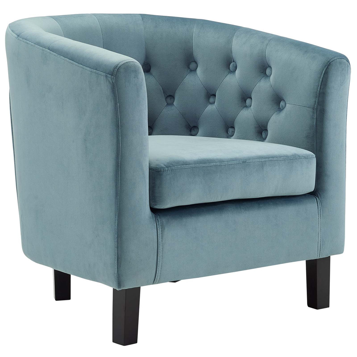 2 Piece Performance Velvet Armchair Set in Sea Blue O89833
