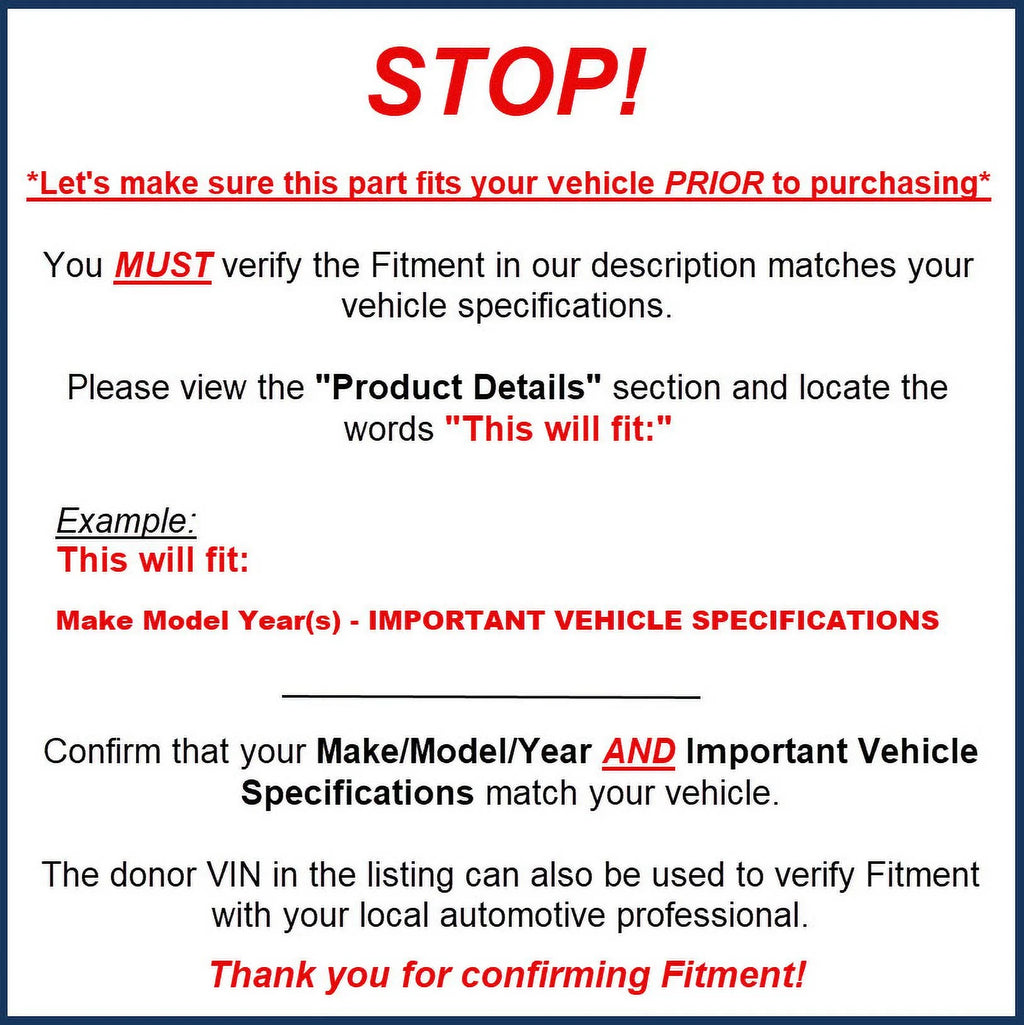 Pre-Owned Jeep Cherokee Rear Spoiler Wing with Brake Light Lamp A186587