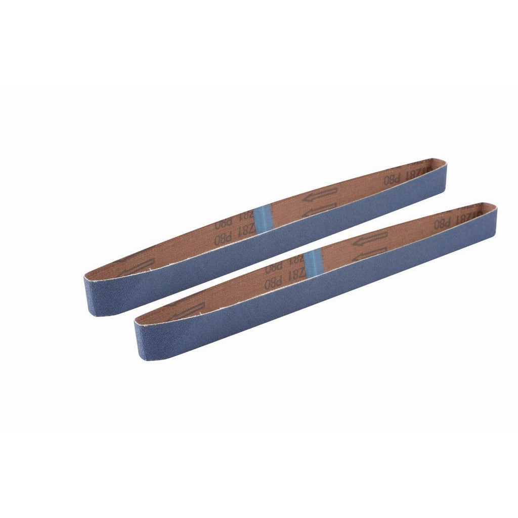 1 in. x 30 in. 80 Grit Sanding Belt, 2 Pack R6303