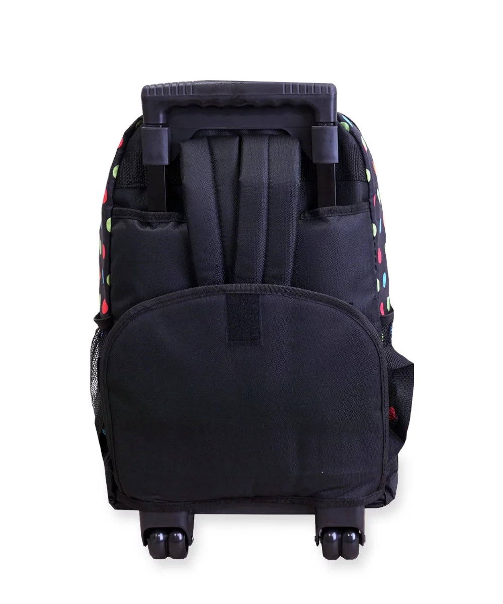 Wheeled Pattern Backpack E62751