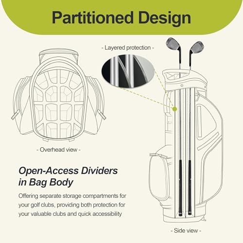 14 Way Golf Stand Bag with 10 Pockets V98646