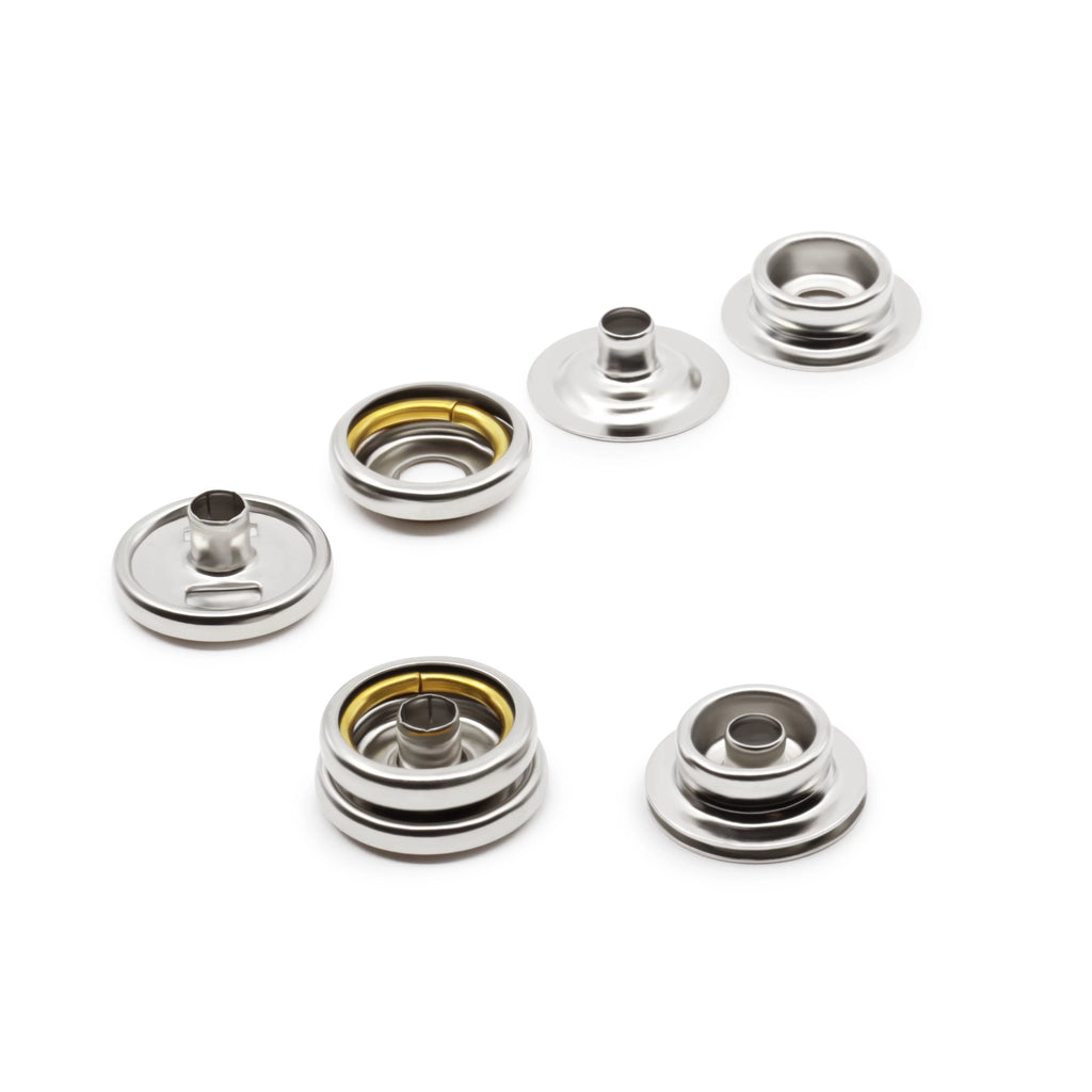 60 Sets Silver Heavy Duty Snaps L5946