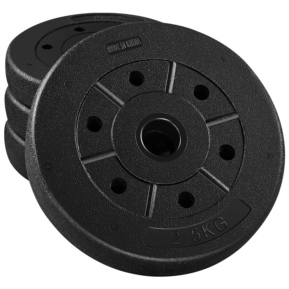Adjustable 66LB Dumbbell Weight Set Black Y815