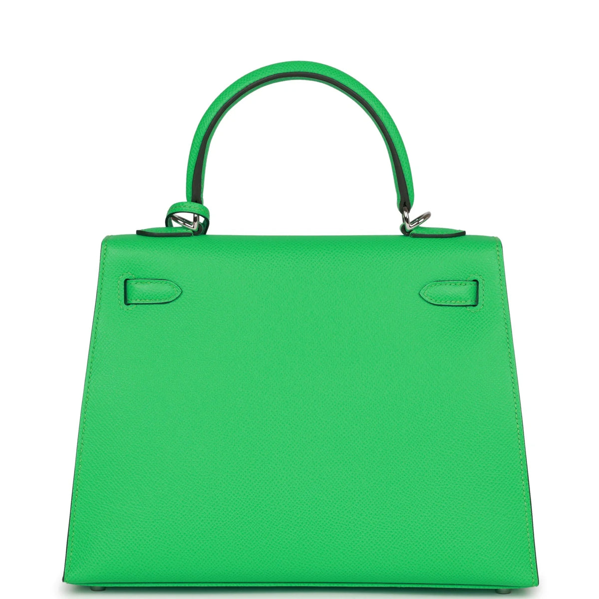 Kelly 25 Vert Comics Epsom Palladium Hardware Handbag R925