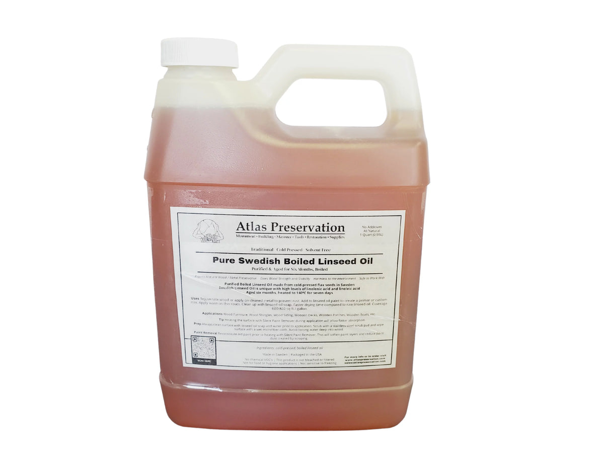 Pure Swedish Boiled Linseed Oil - 1 Quart I703