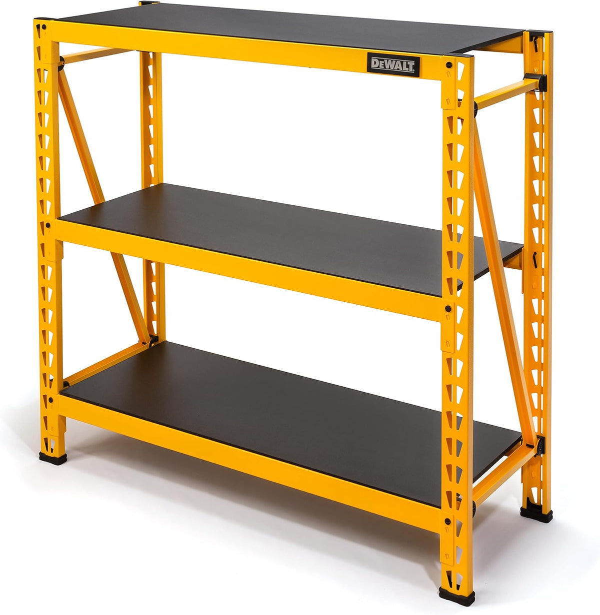 4-Foot Tall 3 Shelf Steel Wire Deck Storage Rack V122