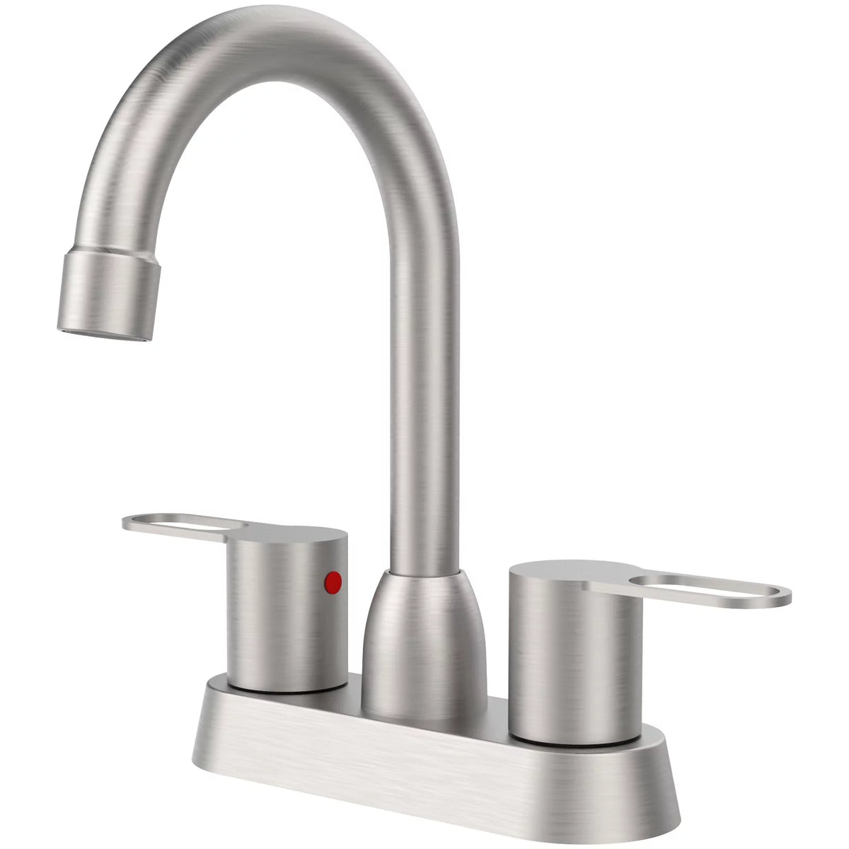 Brushed Nickel 2 Handles Centerset Bathroom Sink Faucet K6386