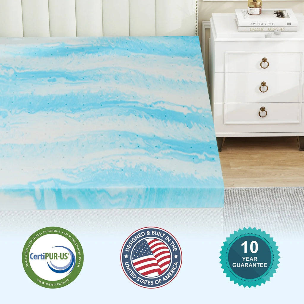 Memory Foam Mattress Topper V531567