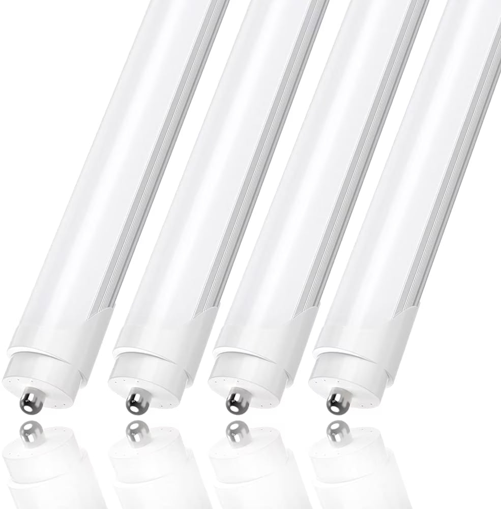 T8 LED Tube Light 8ft, 45W 5000K Daylight, 4-Pack A5592