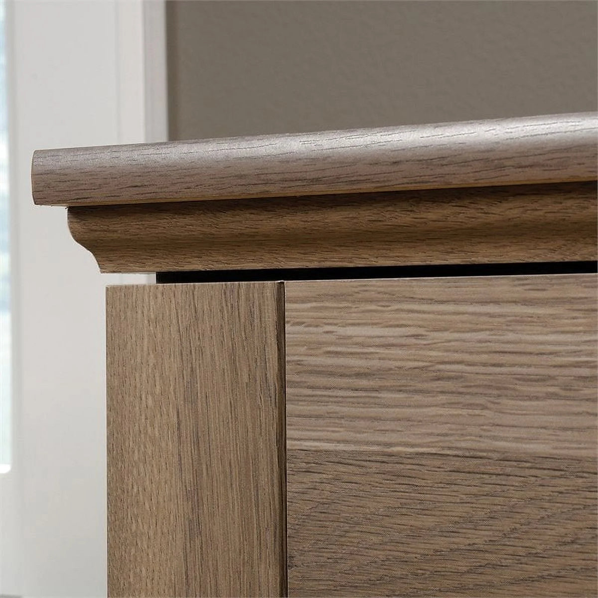 Engineered Wood Computer Desk in Salt Oak R862094