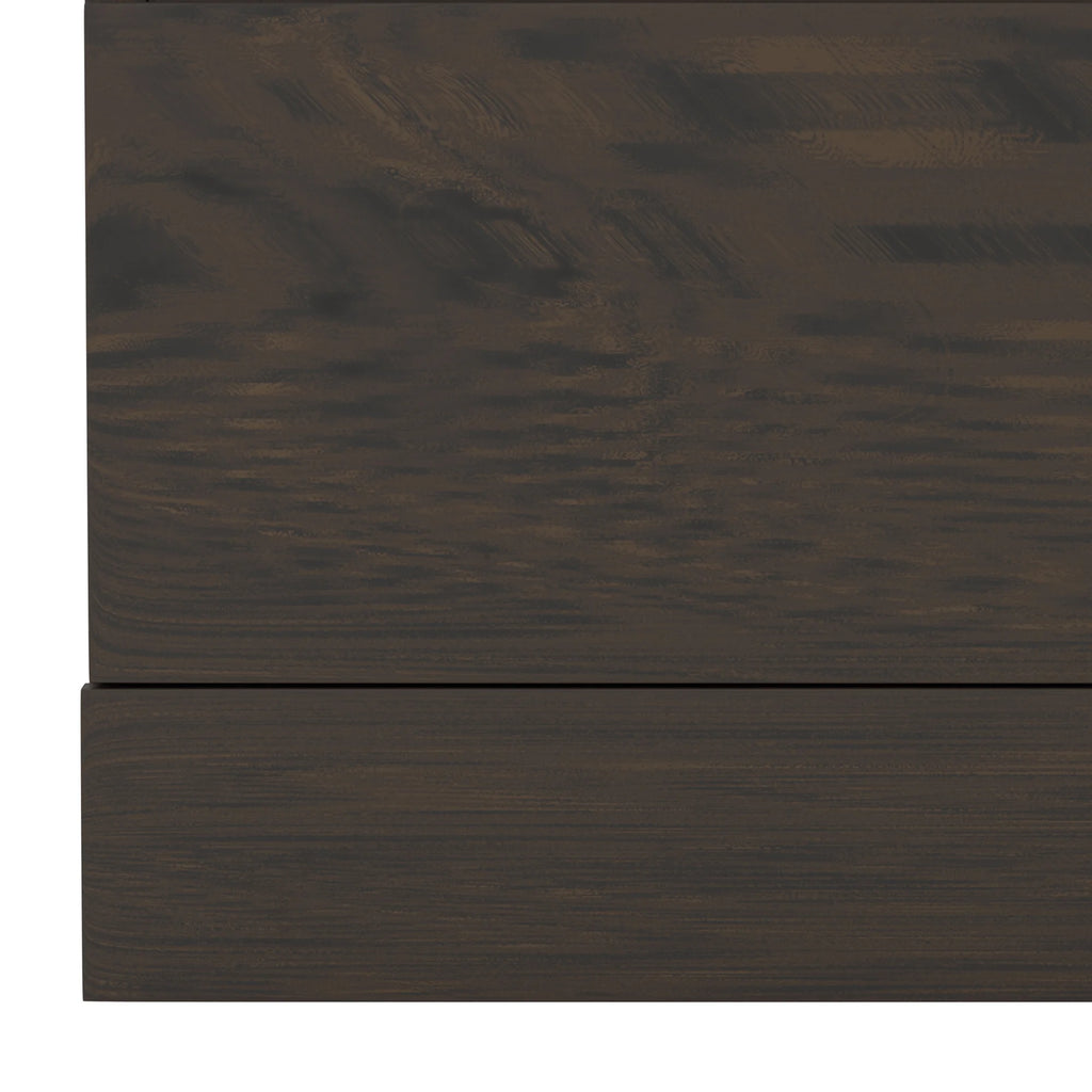 Espresso Low Profile Nightstand with 2 Drawers and USB L658792