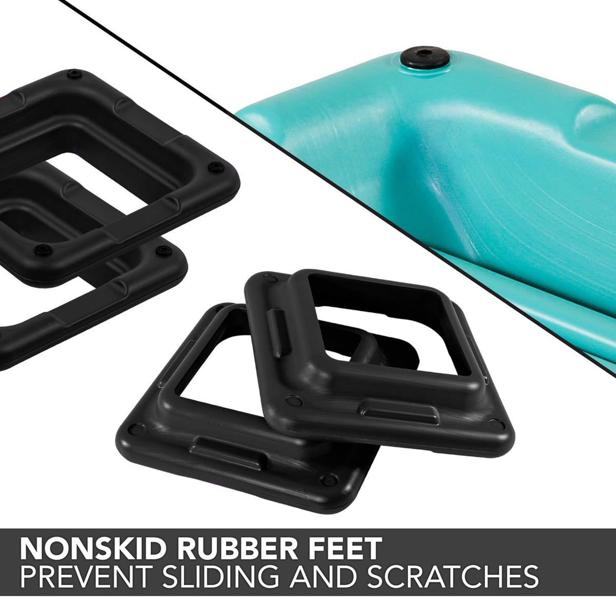 Teal Aerobic Platform with Black Risers R520