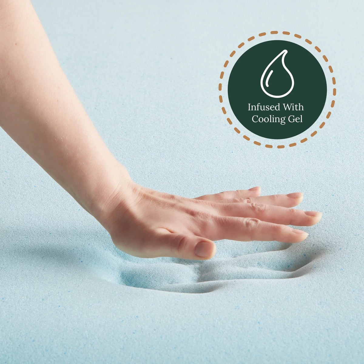 3" Gel Infused Memory Foam Mattress Topper, Queen G185