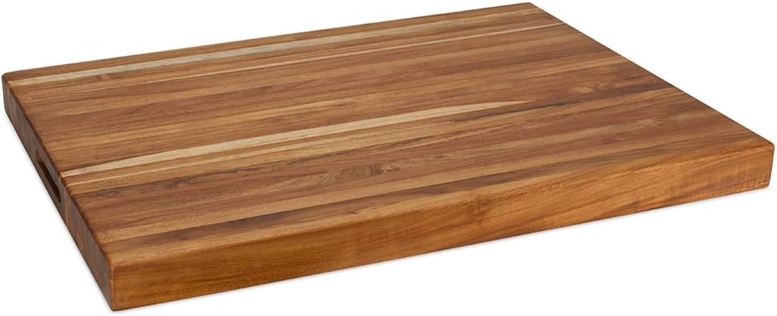 Extra-Large Teak Cutting Board with Hand Grip J725392