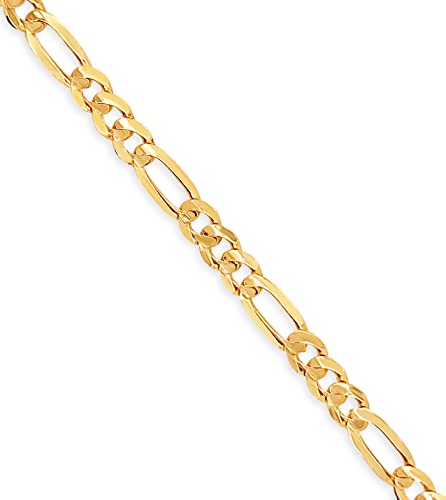 14k Gold Figaro Link Chain Bracelet L9703