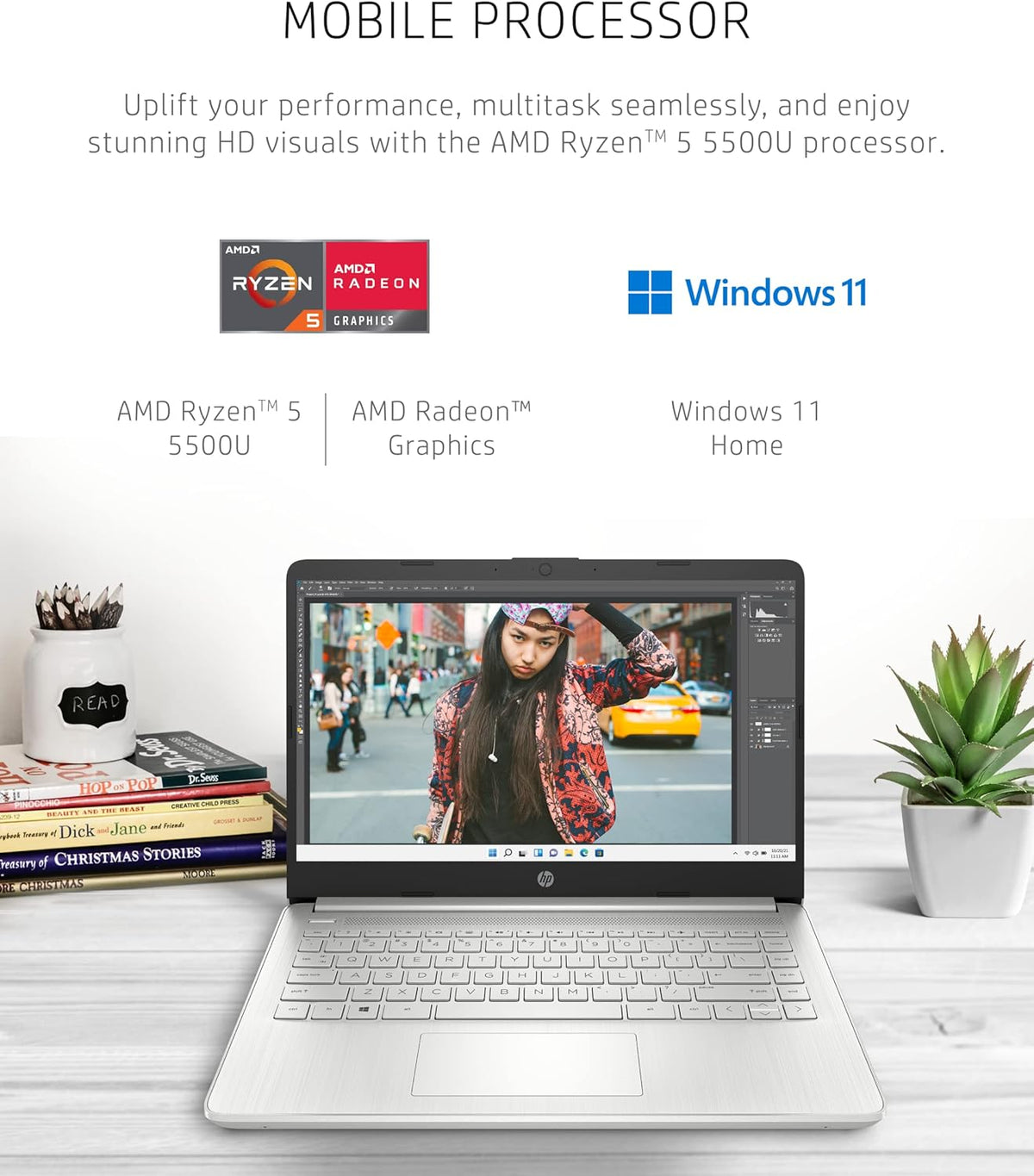14-inch Full HD AMD Ryzen 5 Laptop J61745