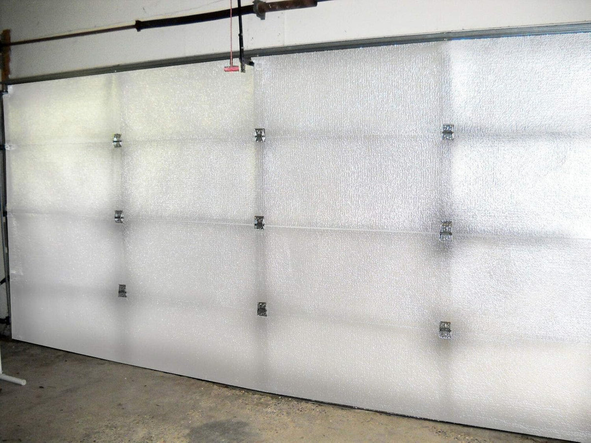 White 20 Panel Garage Door Insulation Kit Reflective Foam J182