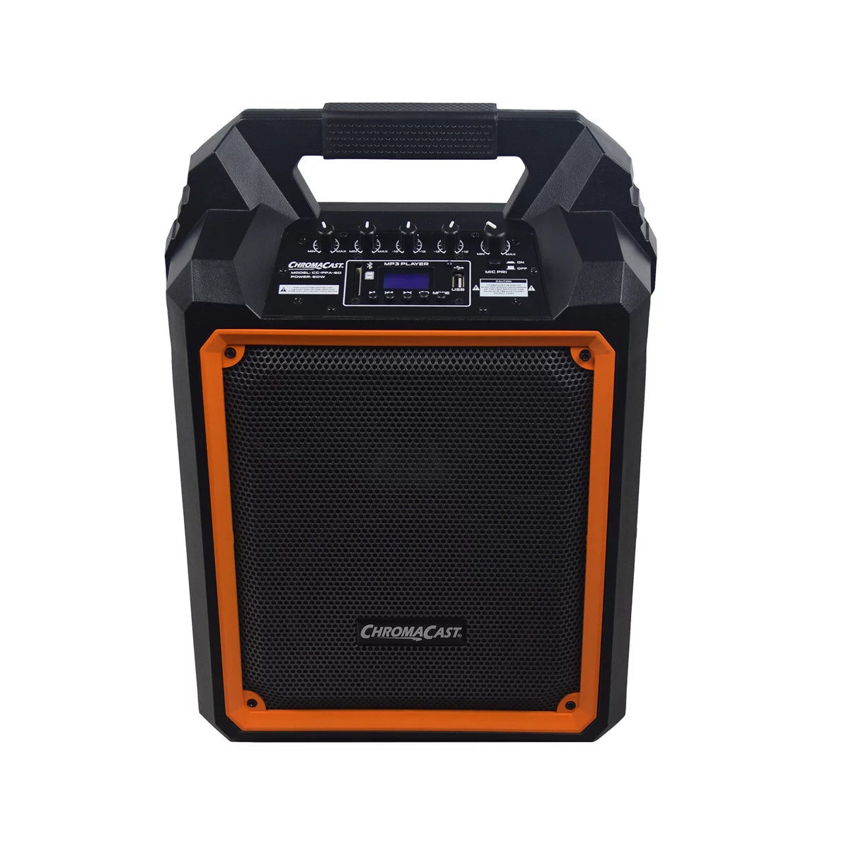 Portable 2 Way 2 Channel 60 watt Rechargeable Bluetooth PA Speaker M4967