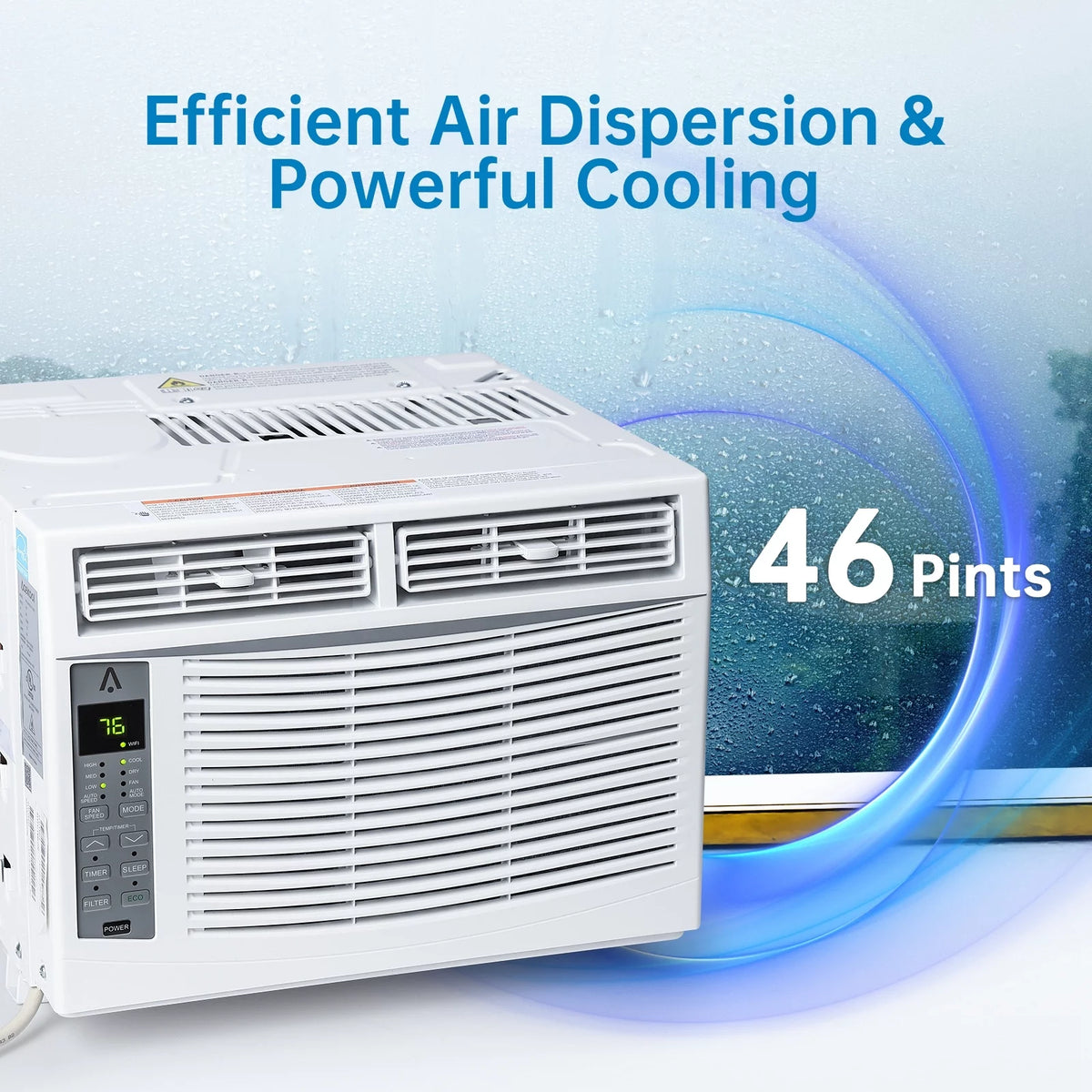 115V Window-Mounted Air Conditioner 6,000 BTU with Remote/APP Control Z907498