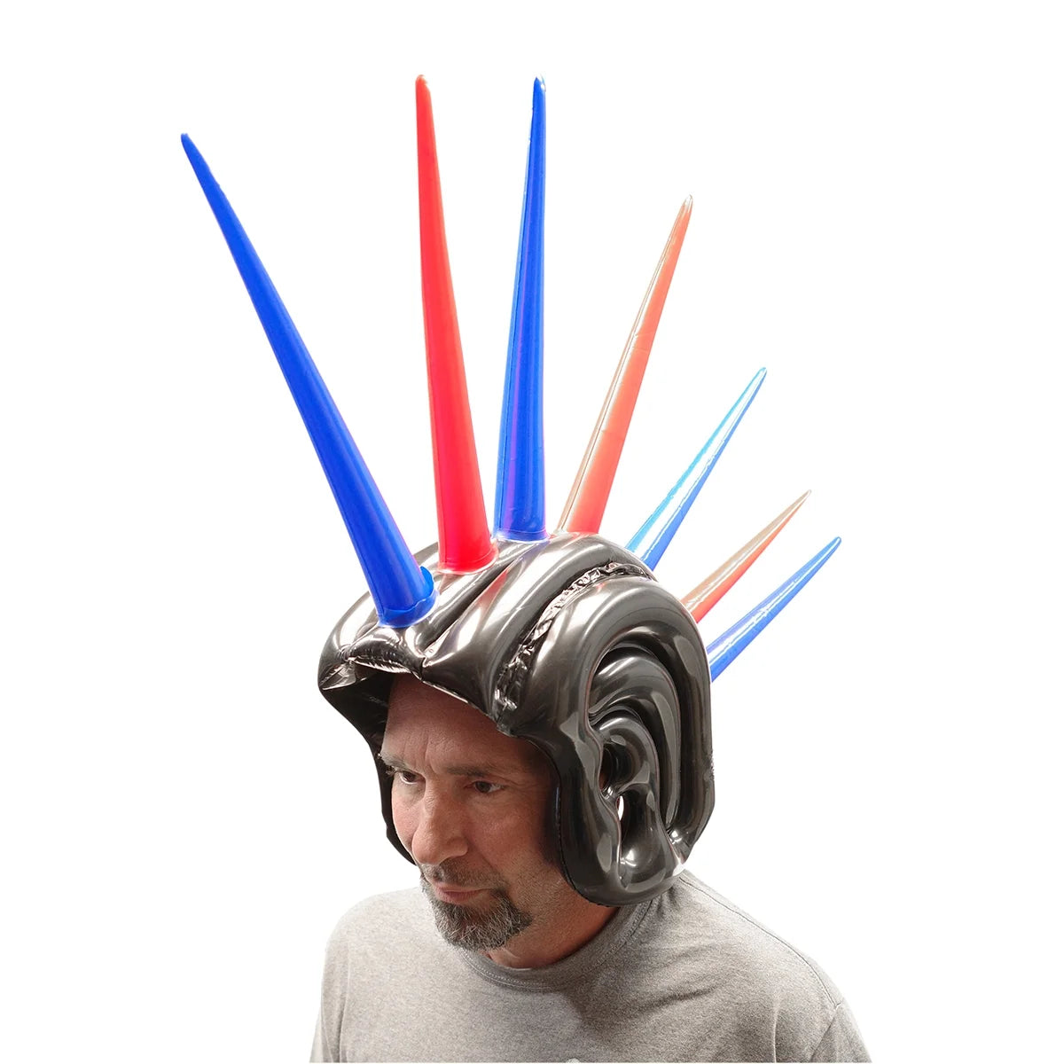 24" Inflatable Mohawk Helmet Pool Float Toy Q60277