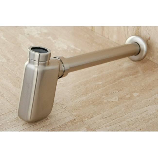 Matte Black Brass Bottle-Trap Siphon I950