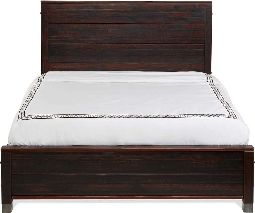 Solid Wood King Platform Bed in Walnut B595