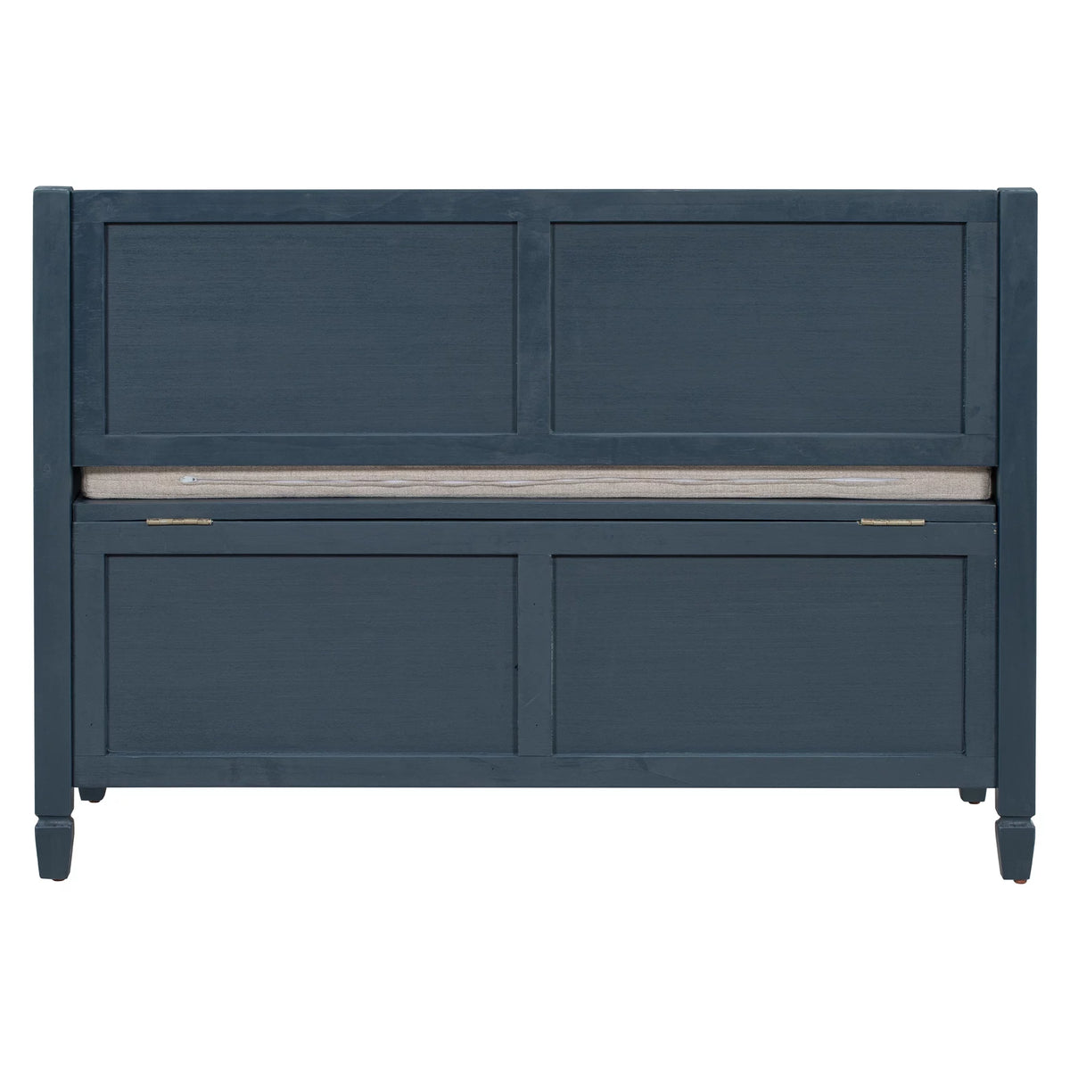 Blue Storage Bench with Hidden Storage H8207