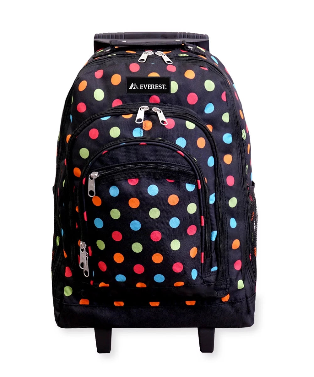 Wheeled Pattern Backpack E62751