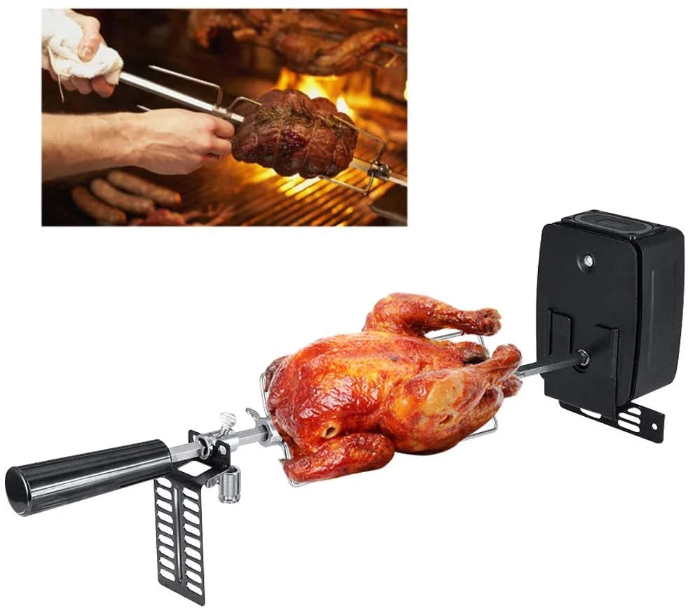 Stainless Steel Electric BBQ Rotisserie Motor Rod Kit H22618