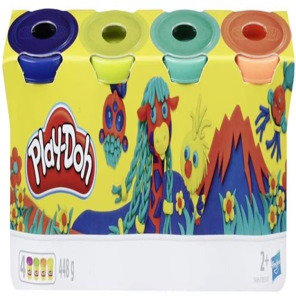 4 Pack Non-Toxic Play-Doh Colours, 4 oz Cans Z383437