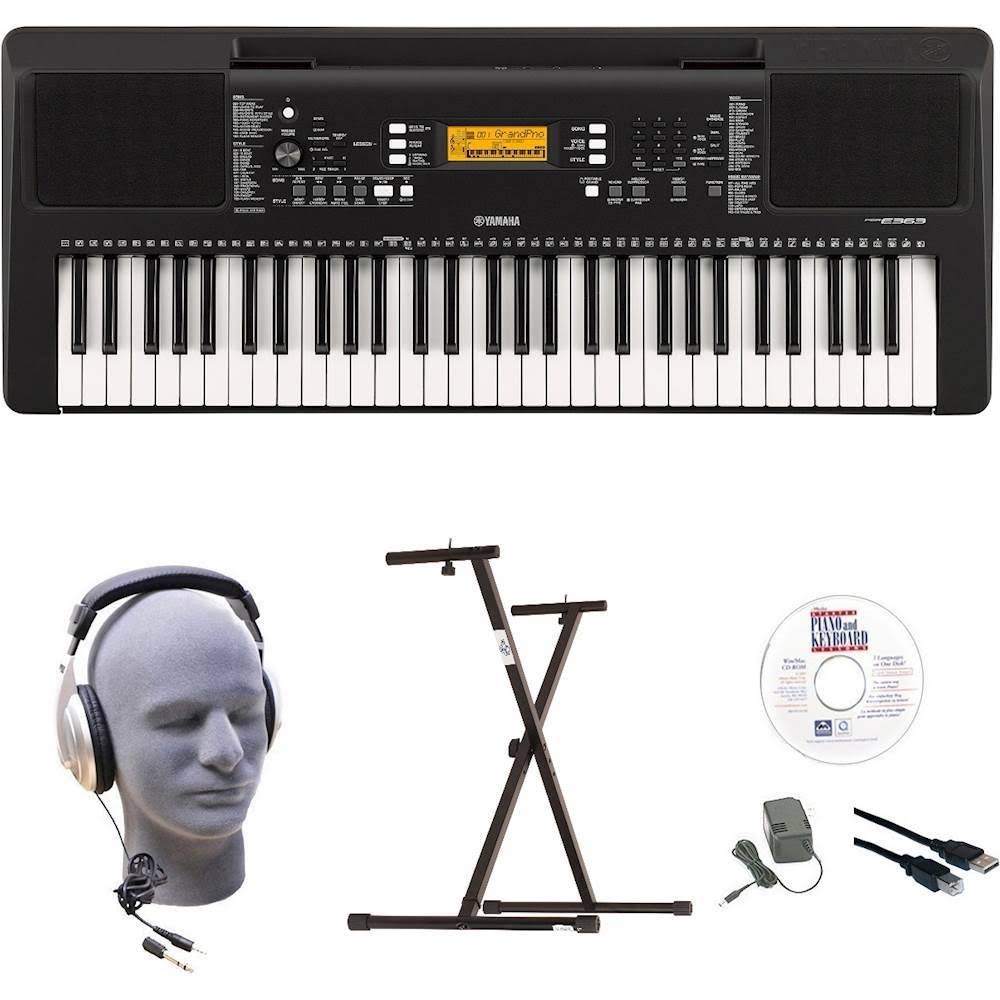 61-Key Keyboard Pack with Headphones Power F3647