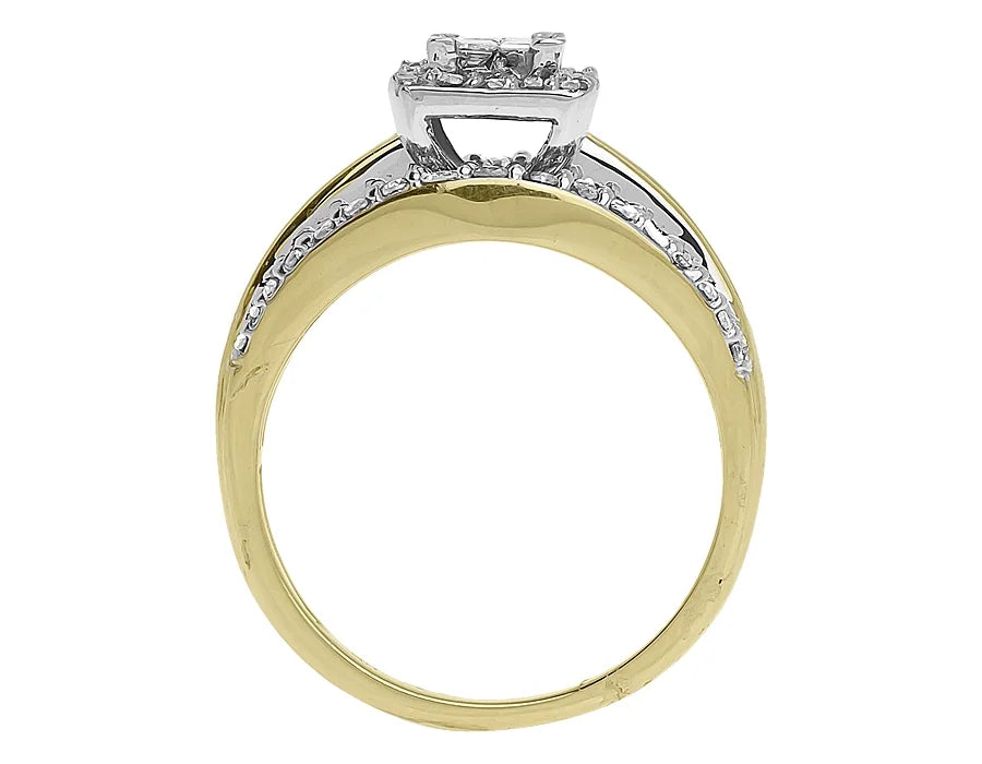 10k Yellow Gold Princess Diamond Engagement Ring Q2111
