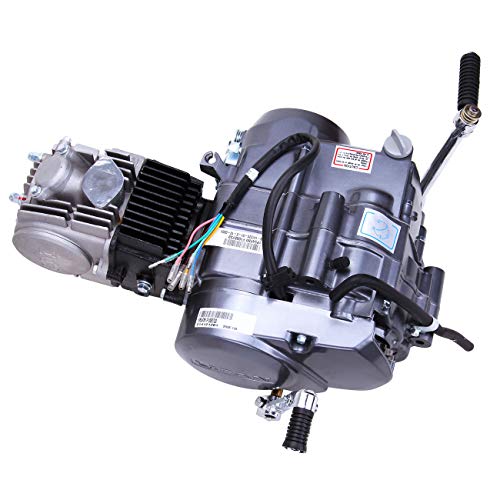 125CC 4-Stroke Semi Auto Engine Motor, 4 Speed, Single Cylinder Air-Cooling w/Reverse Electric Starter F223962