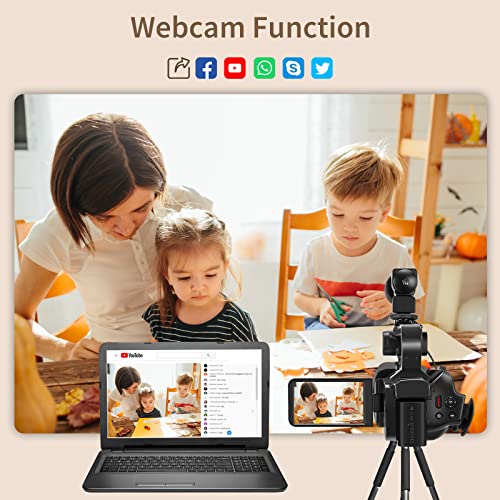 6K 64MP IR Night Vision Digital Camera with 18X Digital Zoom 4.0" Touch Screen WiFi and 64G SD Card D2386