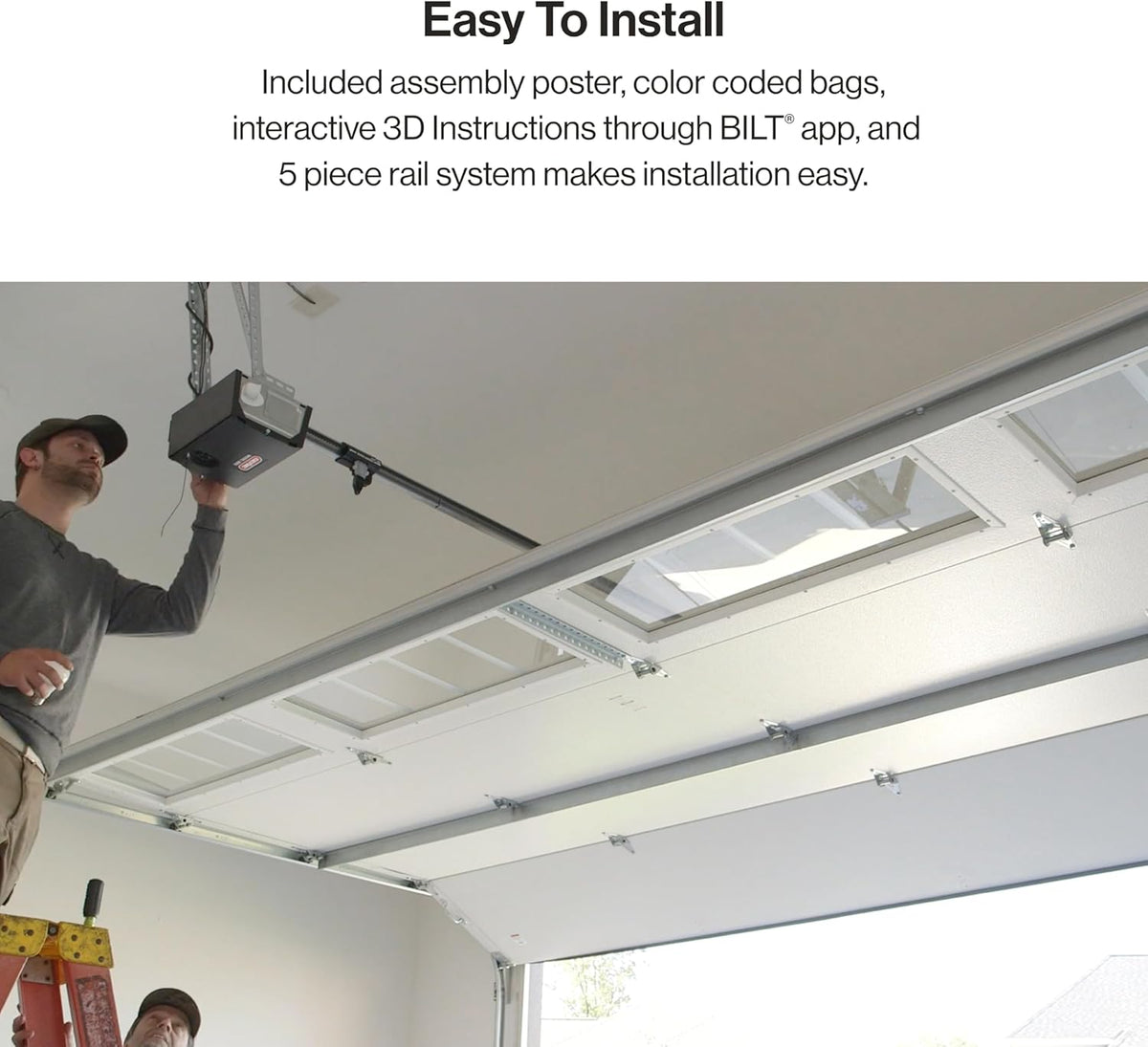 ¾ HPC Smart Belt Drive Garage Door Opener with Wireless Keypad J496