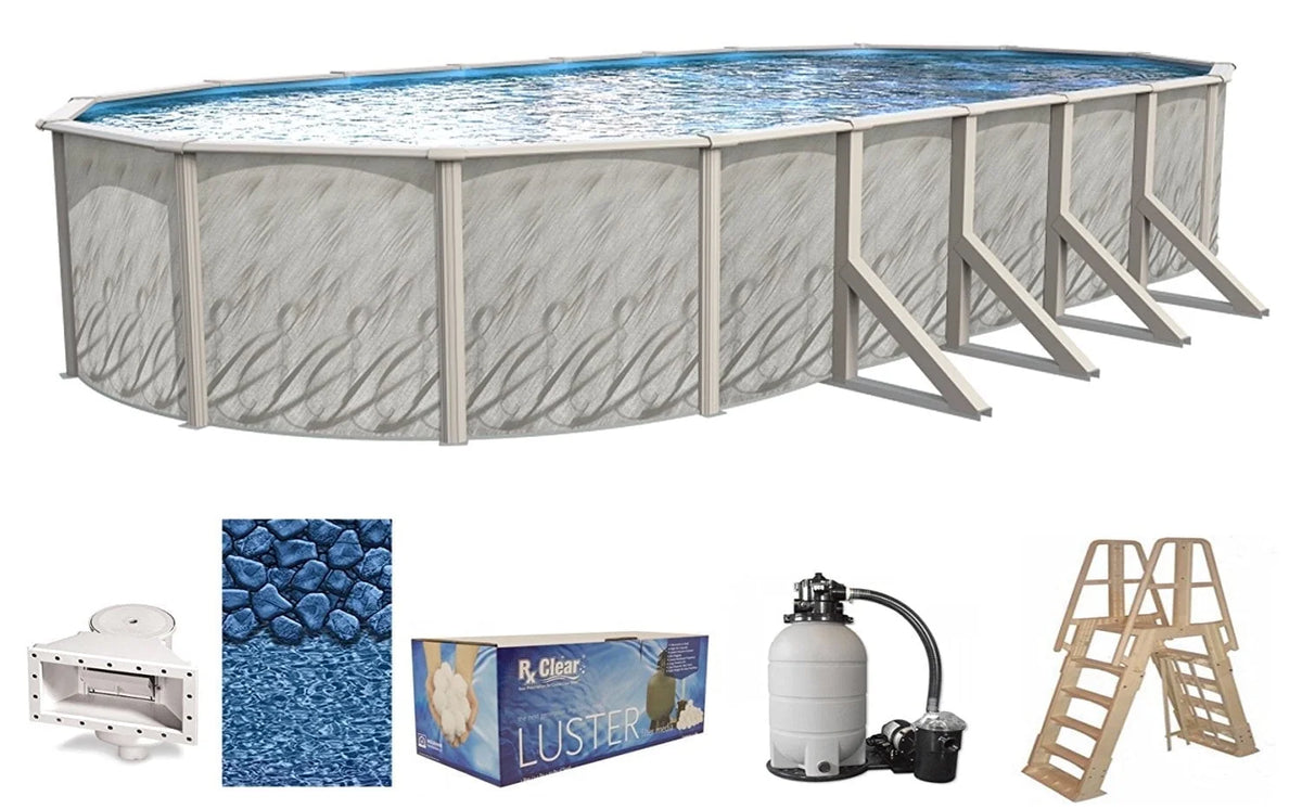 12' x 24' x 52 Oval Above-Ground Swimming Pool O70498