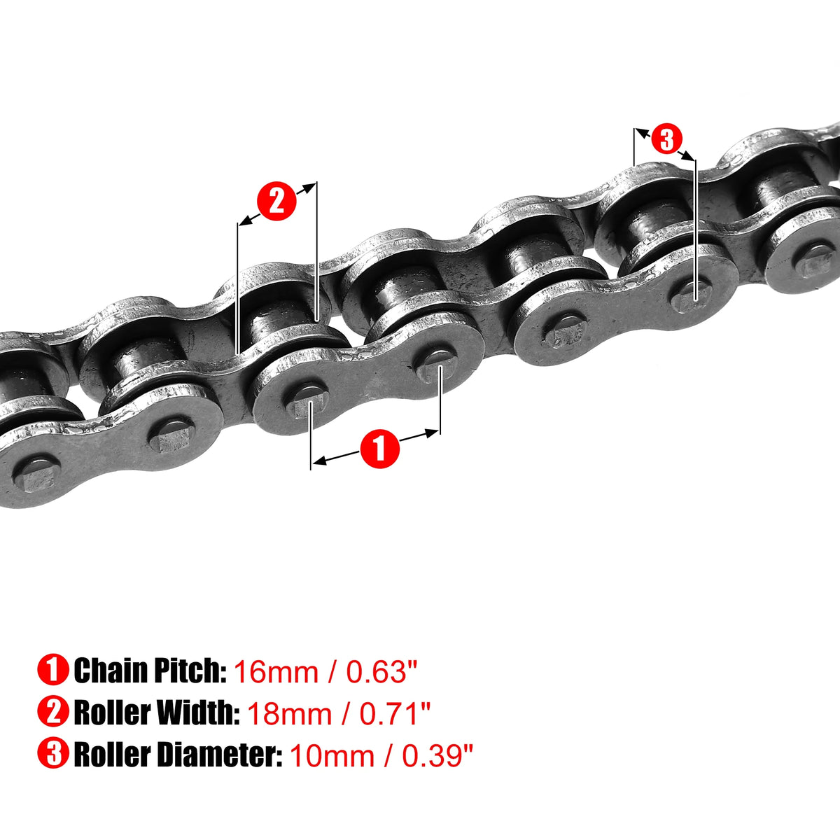 520 Motorcycle Chain 114 Link Non O-Ring with Connecting Master Link V80834