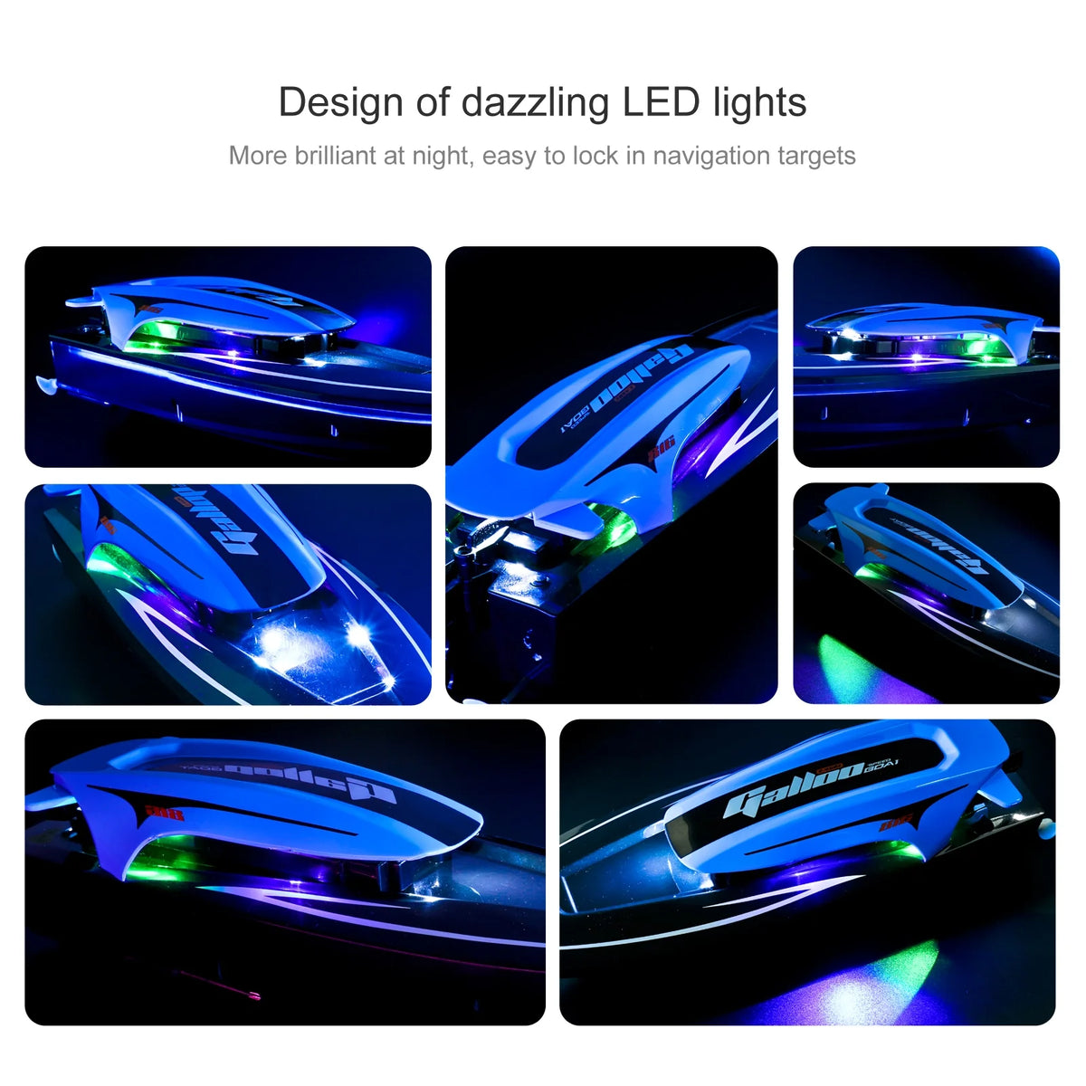 2.4G 20kmh Waterproof Remote Control Speed Boat with Dual Motor V720
