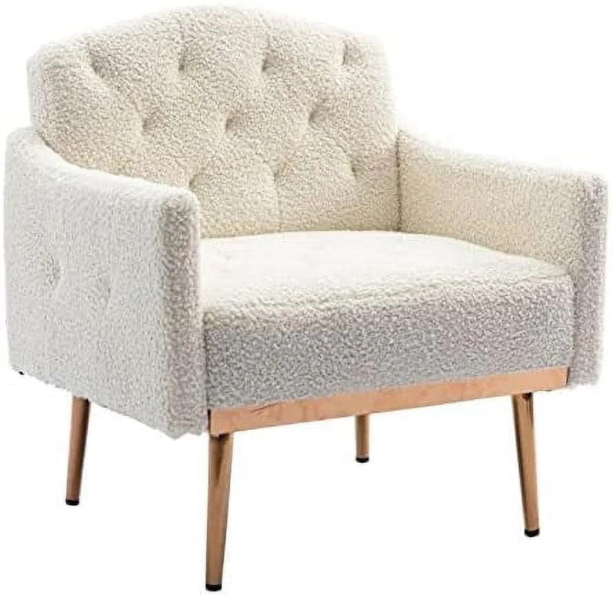 Pink Velvet Accent Chair with Metal Legs K838