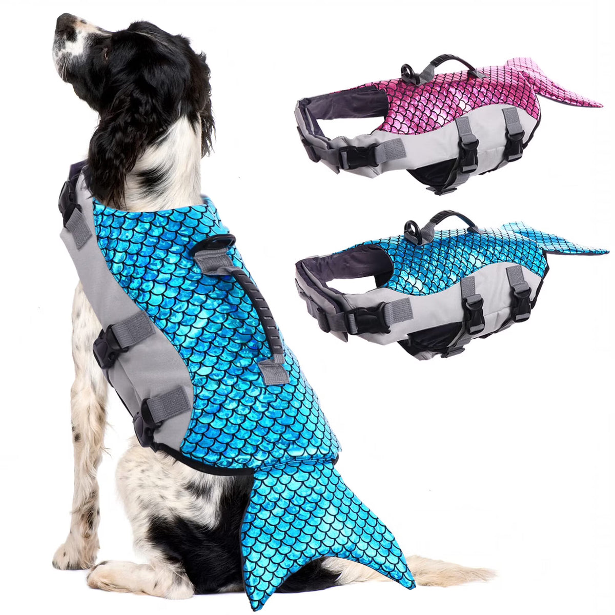 Reflective Dog Life Jacket with Rescue Handle Q952012