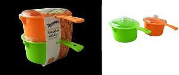 Set of 2 Microwave Saucepan With Lid 27 Ounce V1649