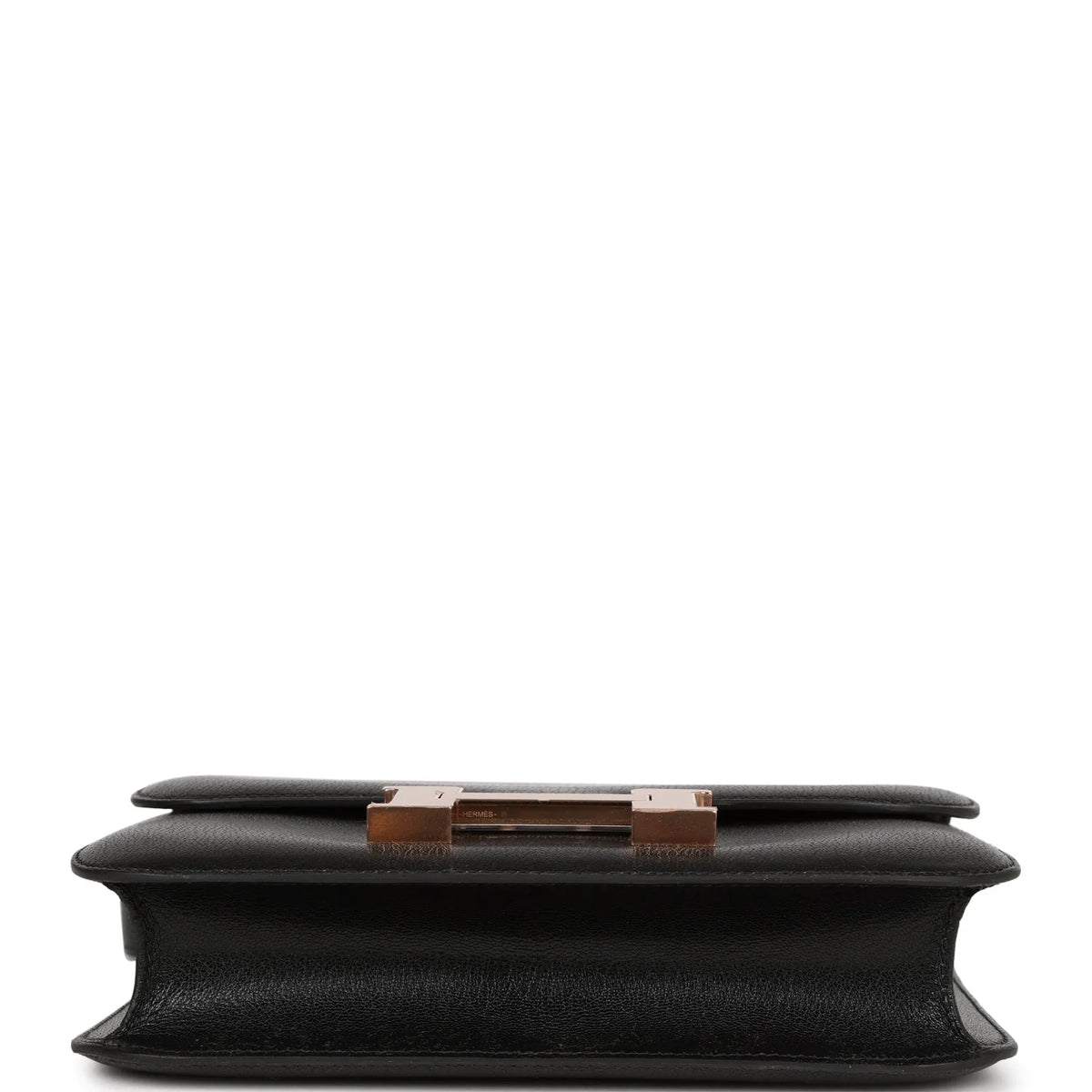 Black Chevre Leather Bag E8411