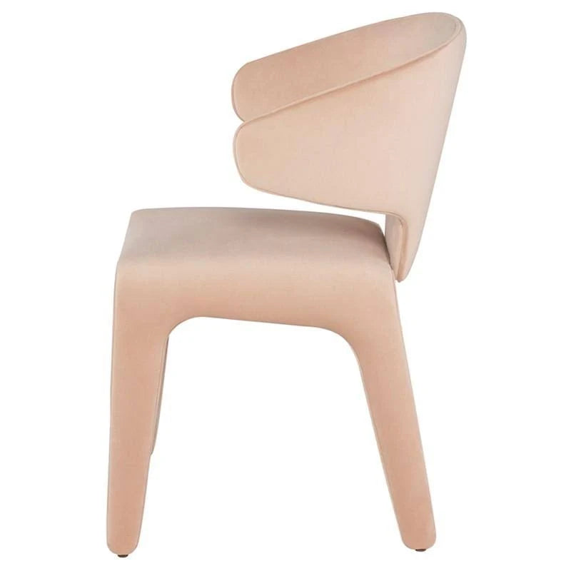 Peach Velour Dining Chair B328