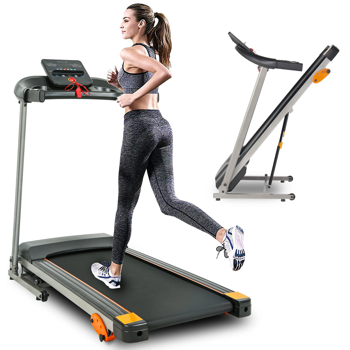 Folding Treadmill with Adjustable Incline V77551