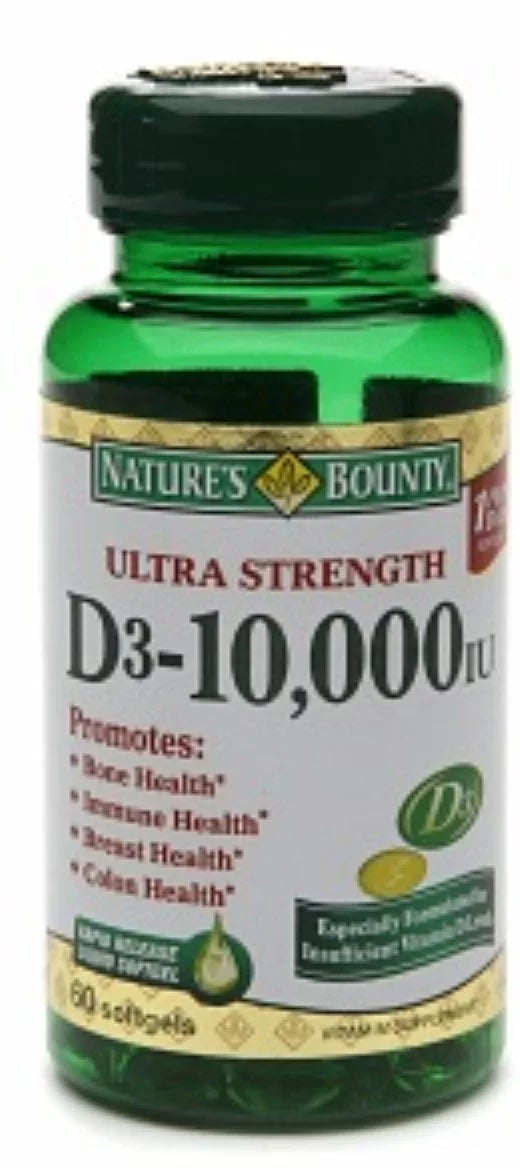 Vitamin D3 10,000 IU Softgels 60 ea Pack of 2 Z729