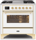 White Dual Fuel Propane Gas Range S50335